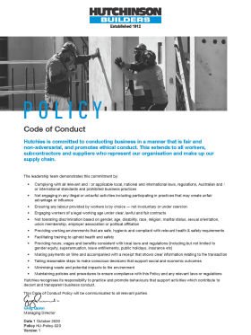 Code of Conduct Policy